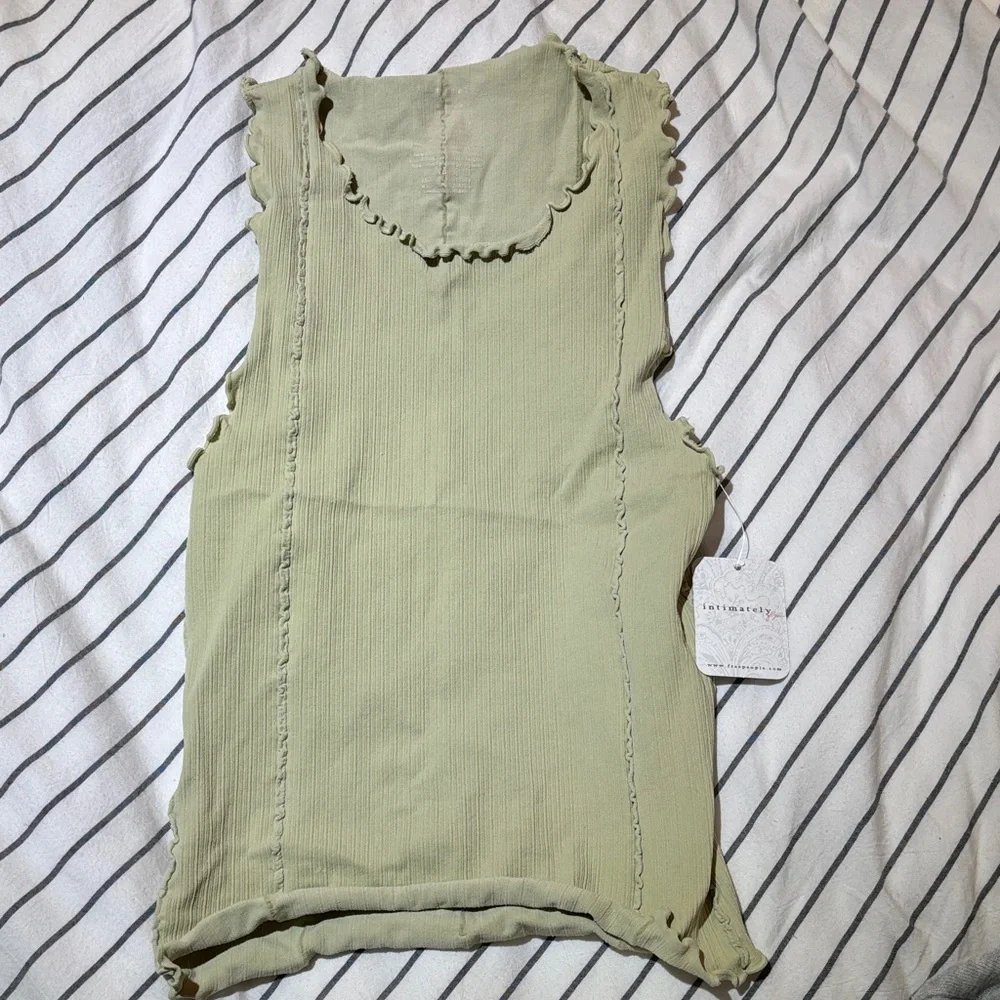 Free People Ruffled Edge Tank Top - Picture 1 of 3